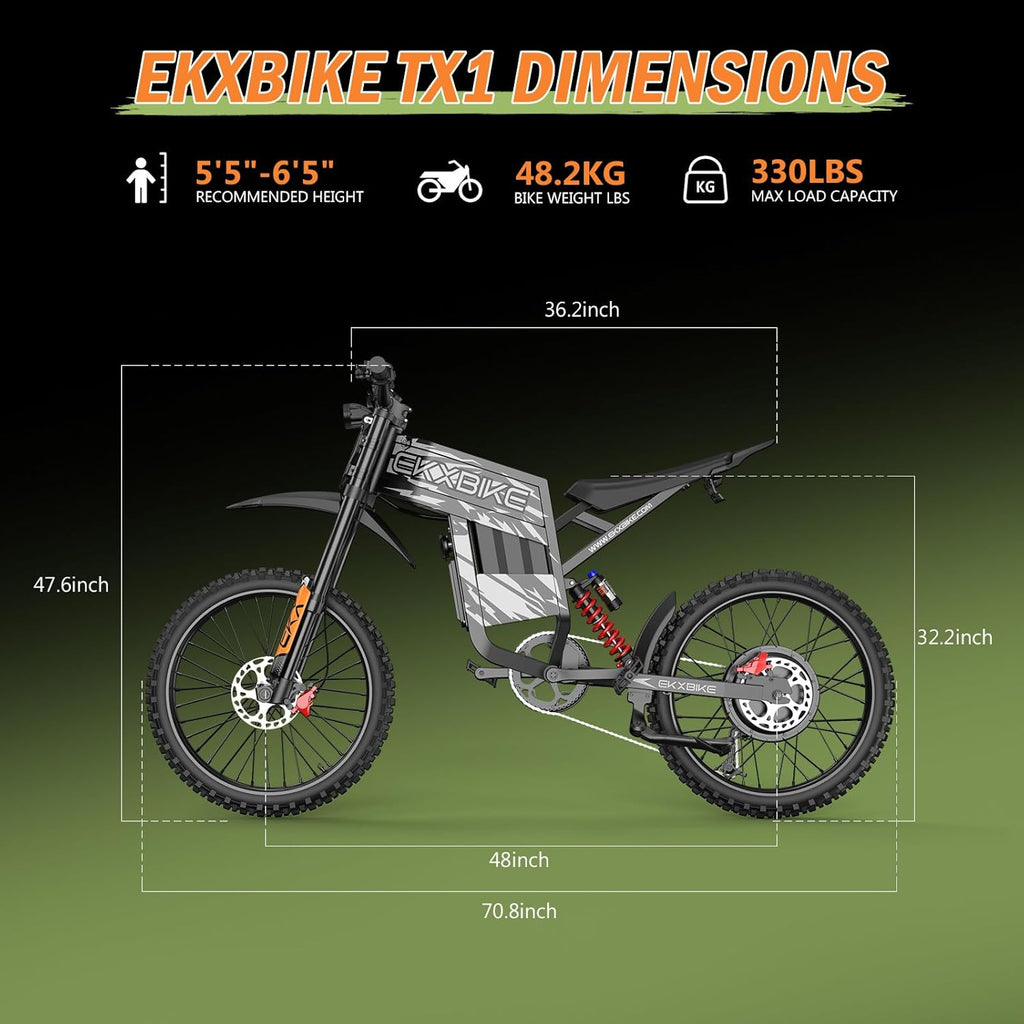 EKX TX1 Electric Dirt Bike