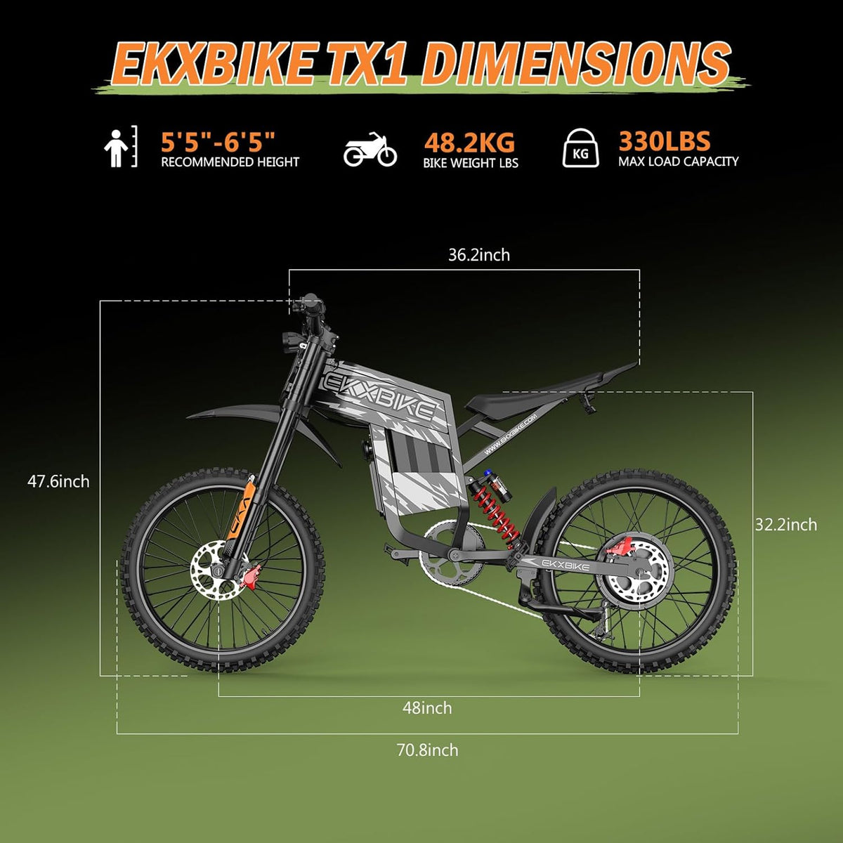 EKX TX1 Electric Dirt Bike